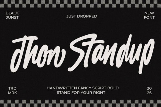 Jhon Standup Font